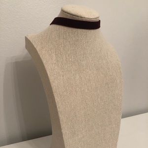 Burgundy Suede Choker